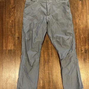 Kuhl Renegade Pants 34x30 Tag Gray Stretch Outdoor Hiking Nylon Length Extender